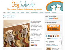 Tablet Screenshot of dogsplendor.com